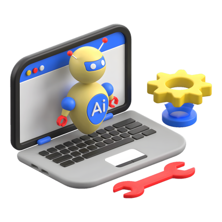 Ai Management  3D Icon