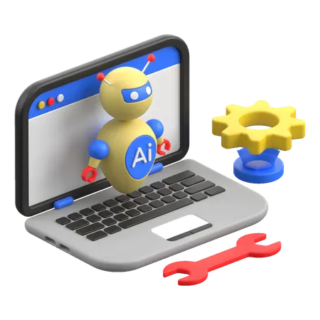 Ai Management  3D Icon