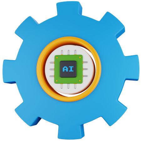 Ai Management  3D Icon