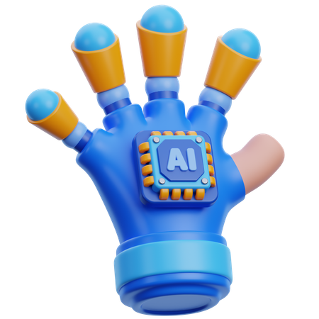 Mano robótica ai  3D Icon