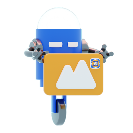 Marca de agua con IA  3D Icon