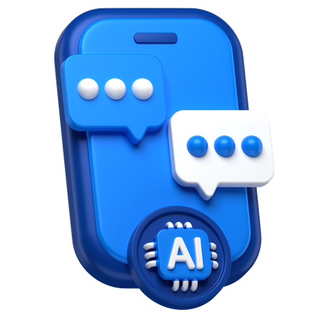 Ai Message  3D Icon