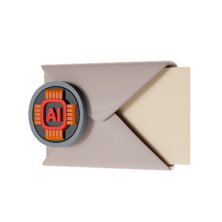 Ai Message  3D Icon