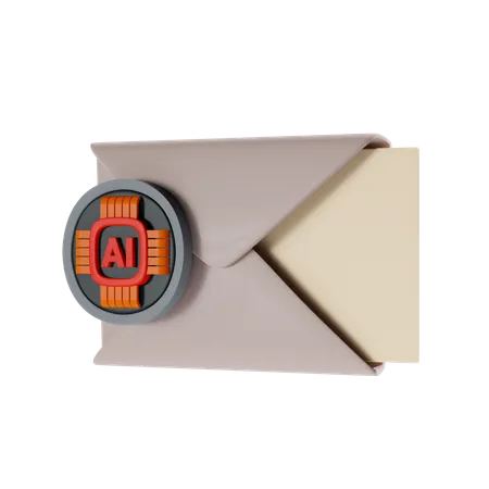 Ai Message  3D Icon