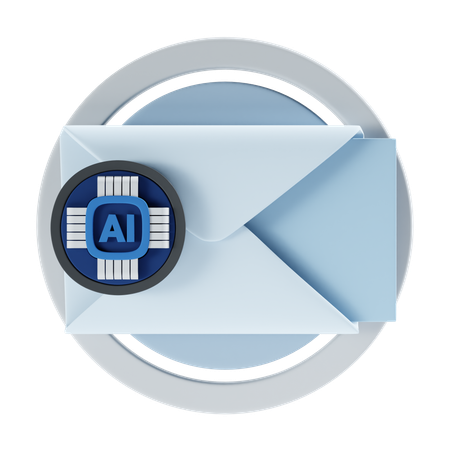 Ai Message  3D Icon