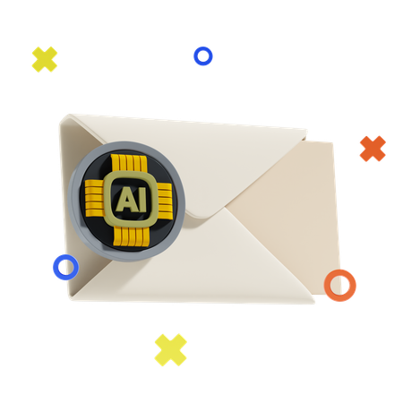 Ai Message  3D Icon