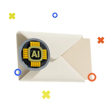 Ai Message  3D Icon