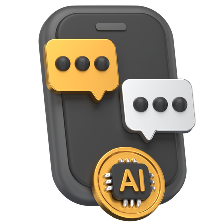Ai Message  3D Icon