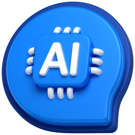 Ai Message Pin  3D Icon