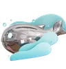 Ai Metallic Whale
