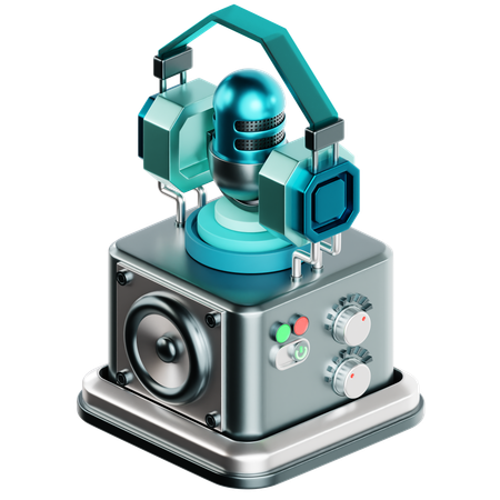 Ai Mic  3D Icon