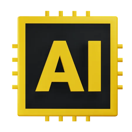 Ai Microchip  3D Icon