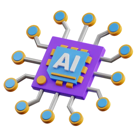 Microchip ia  3D Icon