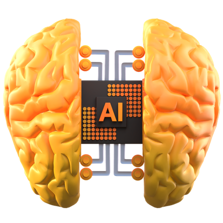 Ai Mind  3D Icon