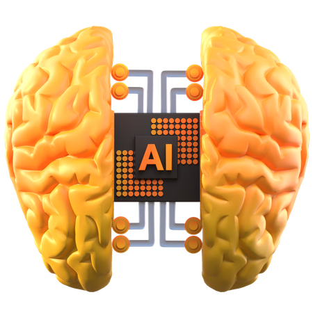 Ai Mind  3D Icon