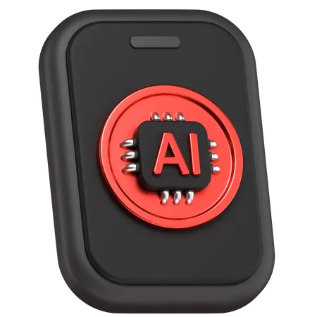 Ai Mobile  3D Icon