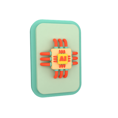 Ai Mobile  3D Icon