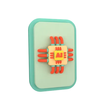 Ai Mobile  3D Icon