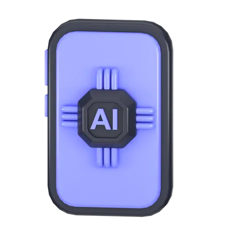 Ai Mobile  3D Icon