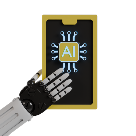 Ai Mobile  3D Icon