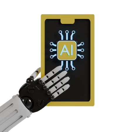 Ai Mobile  3D Icon
