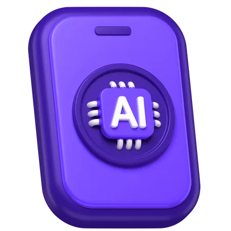 Ai Mobile  3D Icon