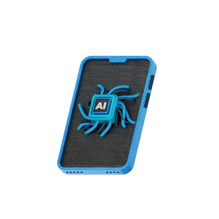 Ai Mobile  3D Icon