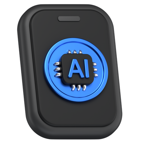 Ai Mobile  3D Icon