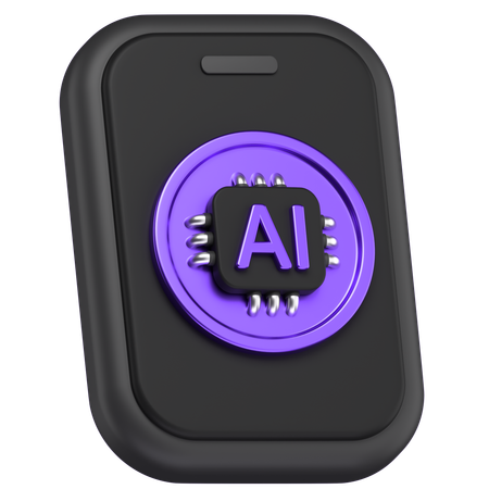 Ai Mobile  3D Icon