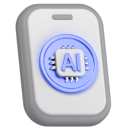 Ai Mobile  3D Icon