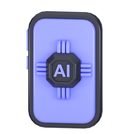 Ai Mobile  3D Icon