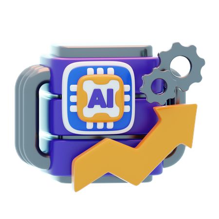 AI Model Training  3D Icon