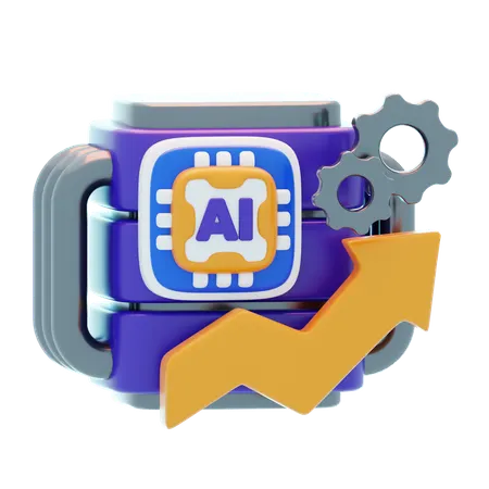 AI Model Training  3D Icon