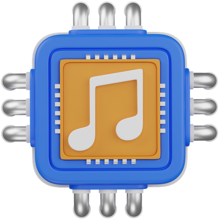 Ai Music  3D Icon