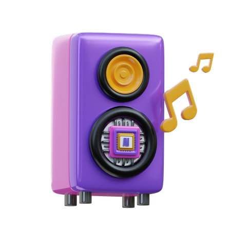 Ai Music  3D Icon