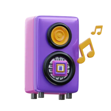 Ai Music  3D Icon