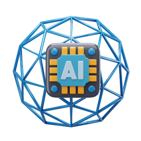 Ai Network  3D Icon