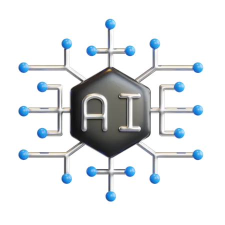 Ai Network  3D Icon