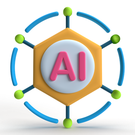 Ai Network  3D Icon