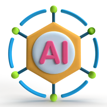 Ai Network  3D Icon