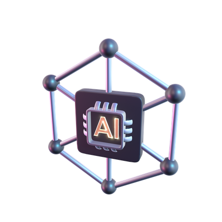 Ai Network  3D Icon