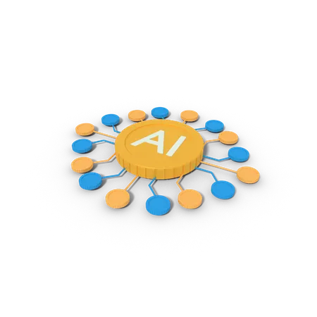 Ai Network  3D Icon