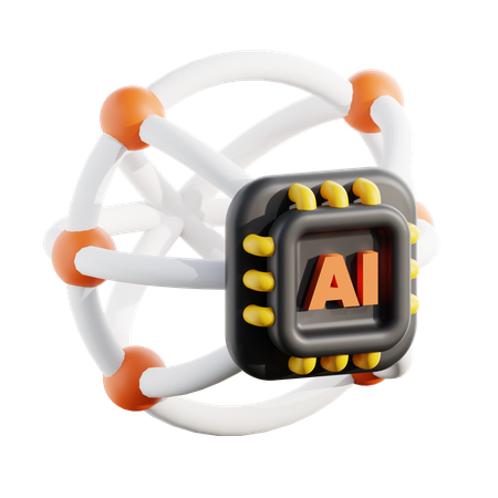 Ai Network  3D Icon