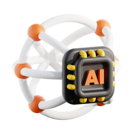 Ai Network  3D Icon