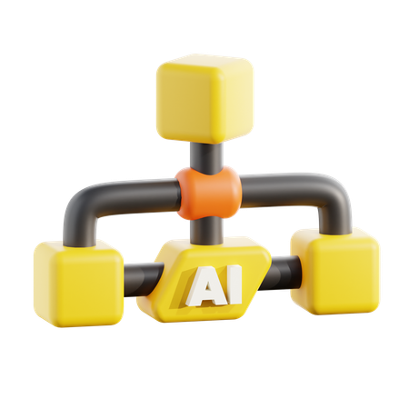 Ai Network  3D Icon