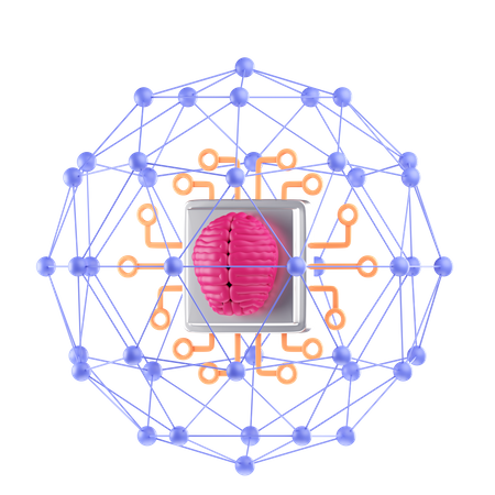 Ai Network  3D Icon