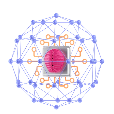 Ai Network  3D Icon