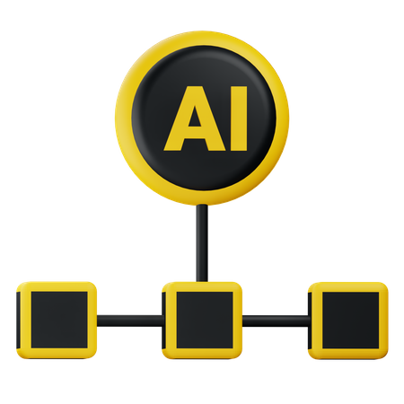 Ai Network  3D Icon