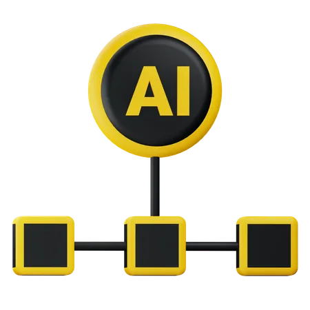 Ai Network  3D Icon