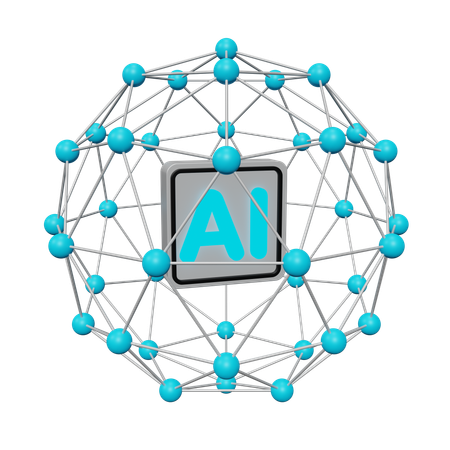 Ai Network  3D Icon